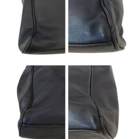 Paloma Picasso black vintage leather shoulder bag - Picture 13 of 15